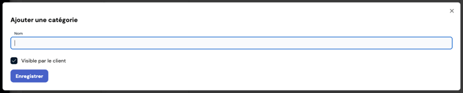 Dans l’espace Coffre-fort, vous pouvez créer une nouvelle catégorie pour organiser vos documents.