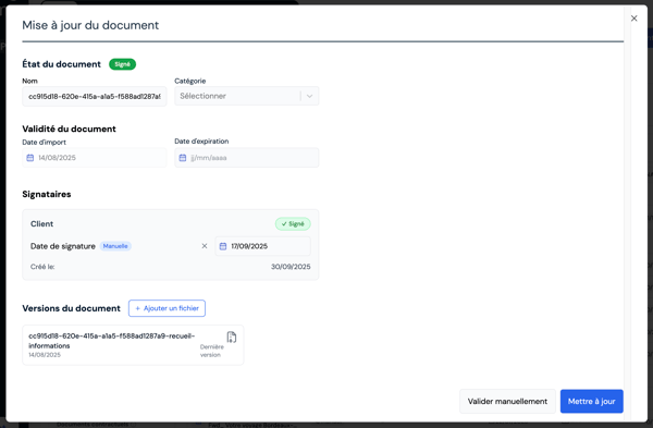 Gestion des documents et de leurs versions