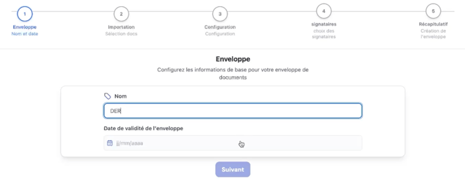 Processus denvoi de documents