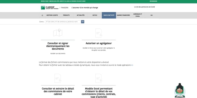 ecran autoriser agregateur Cardif